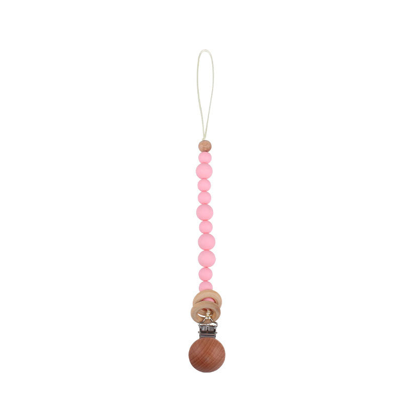 Soothing Beech Wood Clip Pacifier Chain