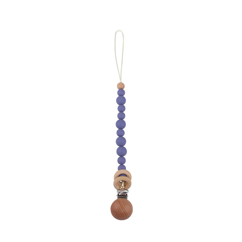 Soothing Beech Wood Clip Pacifier Chain