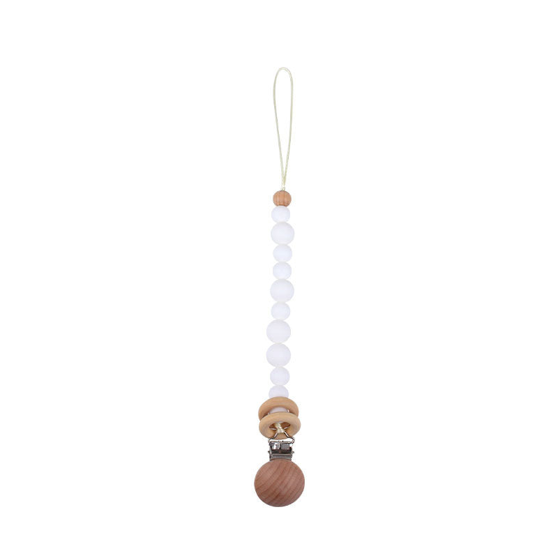 Soothing Beech Wood Clip Pacifier Chain