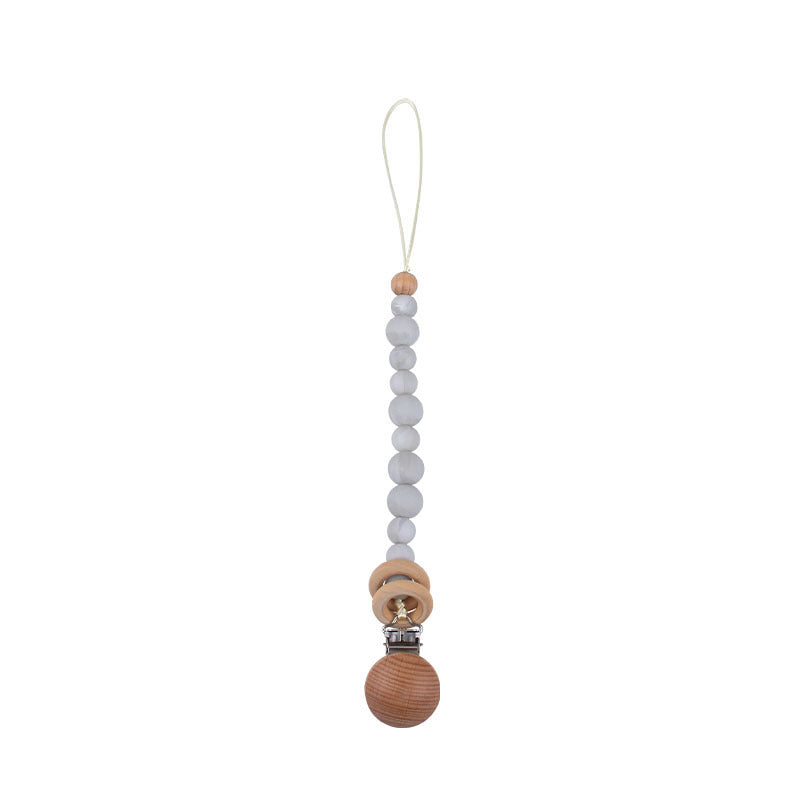 Soothing Beech Wood Clip Pacifier Chain