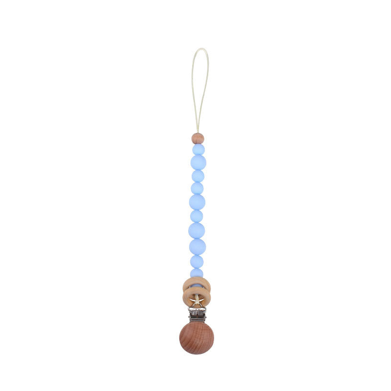 Soothing Beech Wood Clip Pacifier Chain