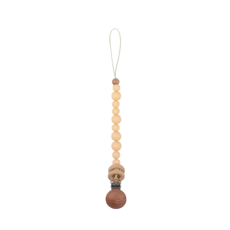 Soothing Beech Wood Clip Pacifier Chain