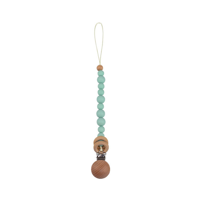 Soothing Beech Wood Clip Pacifier Chain