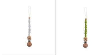 Soothing Beech Wood Clip Pacifier Chain