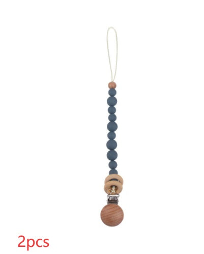 Soothing Beech Wood Clip Pacifier Chain