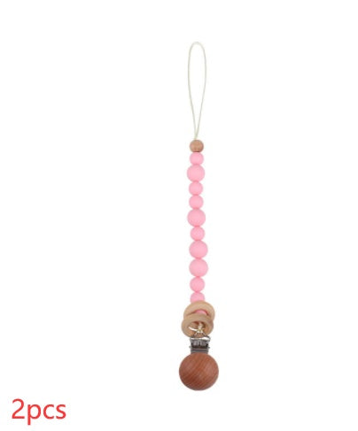 Soothing Beech Wood Clip Pacifier Chain