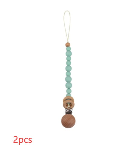 Soothing Beech Wood Clip Pacifier Chain