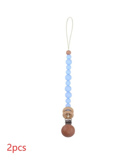 Soothing Beech Wood Clip Pacifier Chain