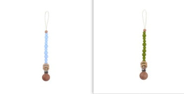 Soothing Beech Wood Clip Pacifier Chain