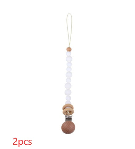 Soothing Beech Wood Clip Pacifier Chain